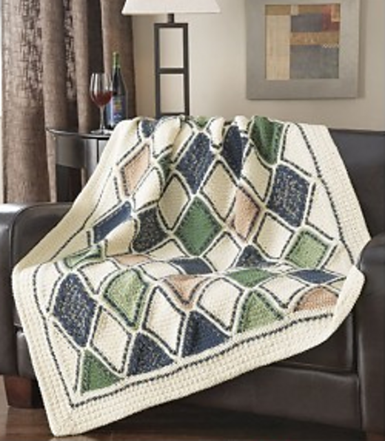 Cool Diamonds Afghan
