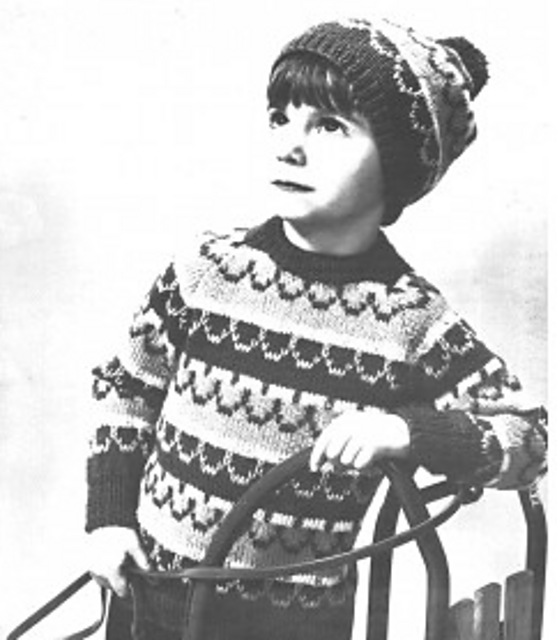 Child's Pullover and Toque #8101
