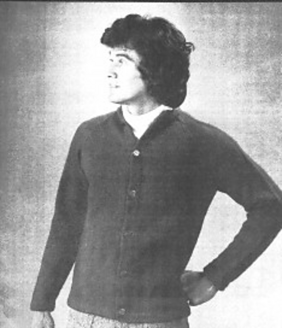 Mens' Round Neck Cardigan #8121