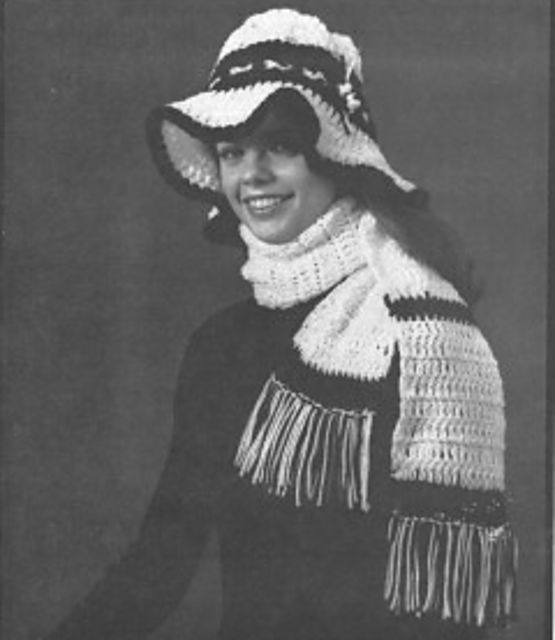 Grannie Hat and Scarf #8132