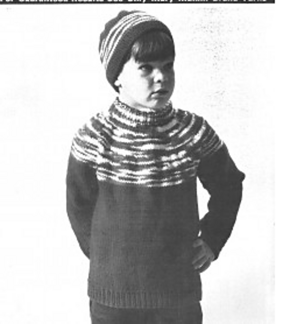 Children's Pullover and Toque #8150