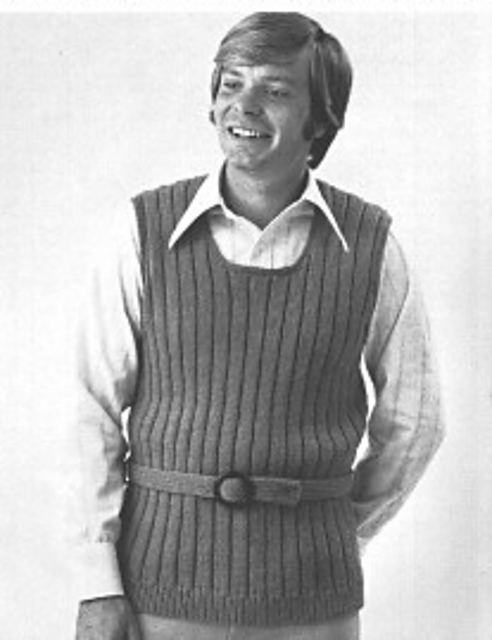 Belted Pullover Vest