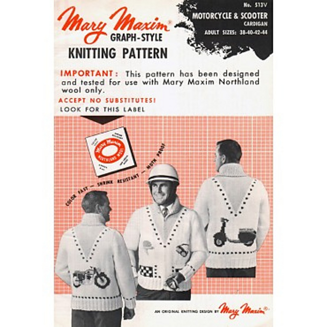 Motorcycle and Scooter Cardigan #513v
