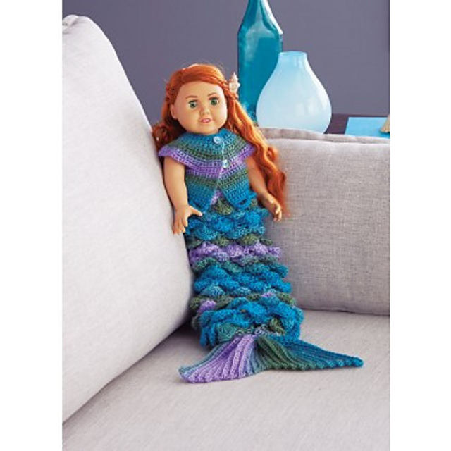 Mermaid Tail Doll Crochet Outfit #97154