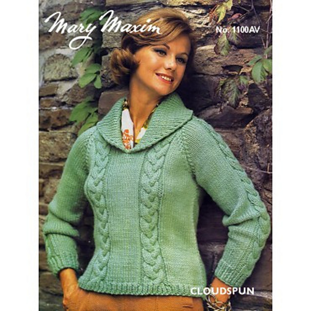 Ladies' Cabled Pullover #1100av
