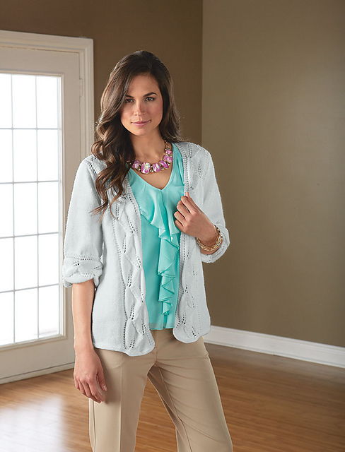 Leaf Border Cardi