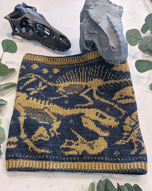 Fossil Frenzy Cowl (Crochet)