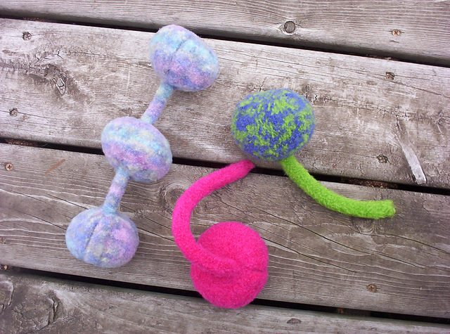 Felted Dog Squeak Toy
