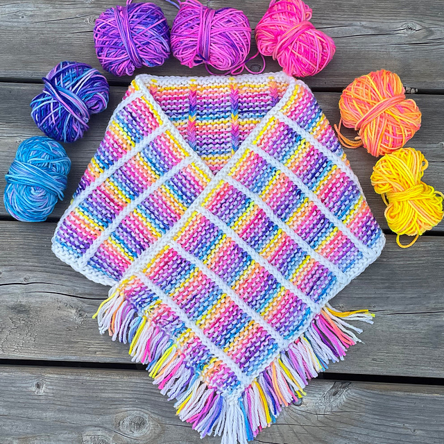 Unicorn Stripes Cowl