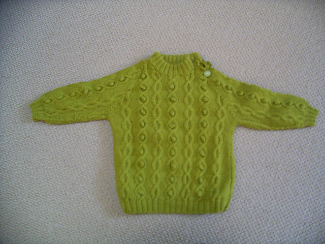 Baby's Bobble & Cable jumper