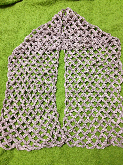 H. Bobble Pattern's Scarf （玉編み模様のスカーフ）