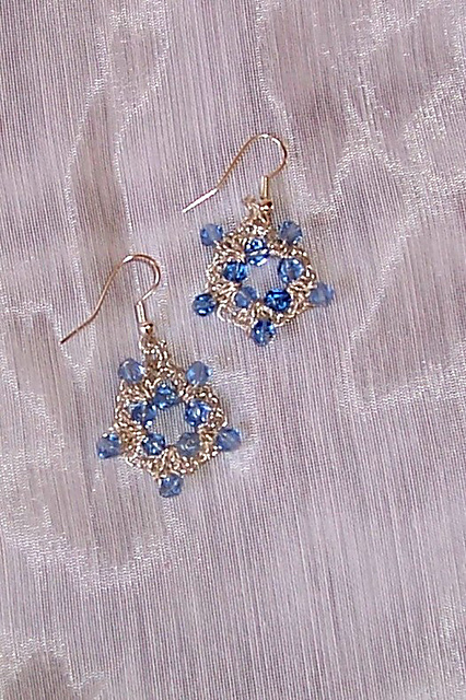 "Blue Star" earrings
