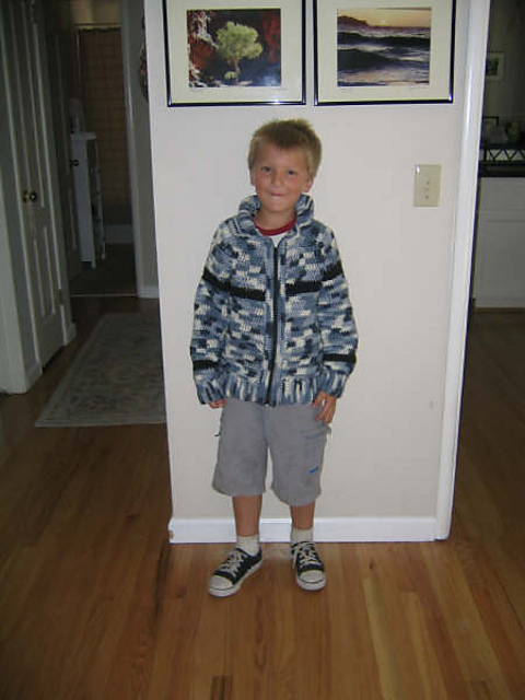 Boys Sporty Blue Cardigan