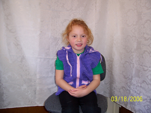 "Purple Passion" hooded vest