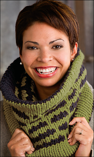 Deco Striped Cowl