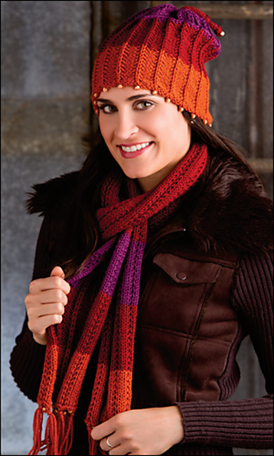 Slouchy Slip-Stitch Hat & Scarf