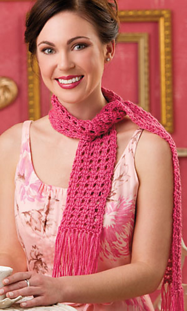 Bubblegum Lace Scarf