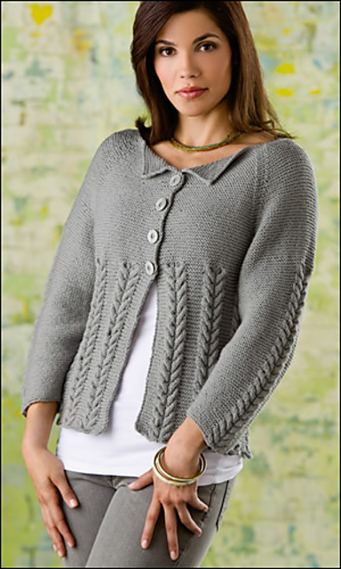 Easy Cabled Cardi