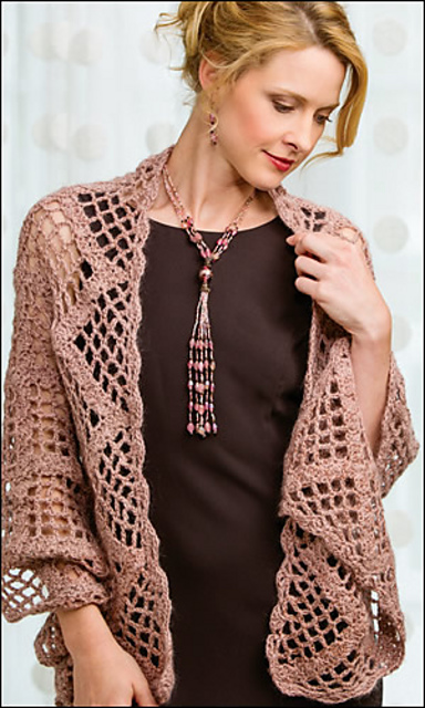 Diamond Windowpanes Shawl