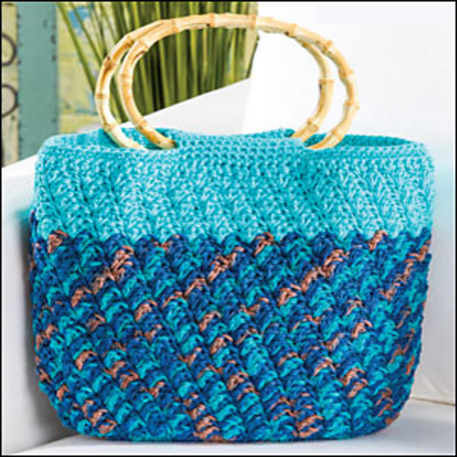 Textures in Teal Tote