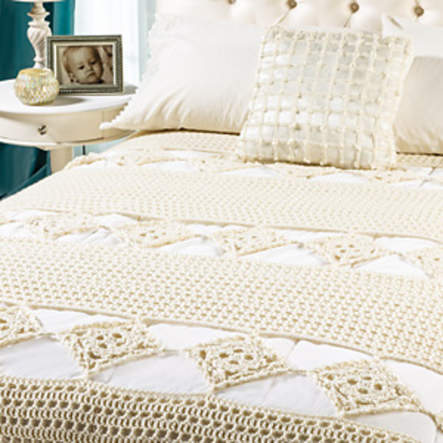 Boxed Flower Coverlet