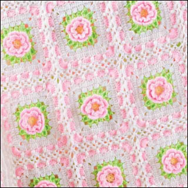 Sweetheart Rose Baby Afghan
