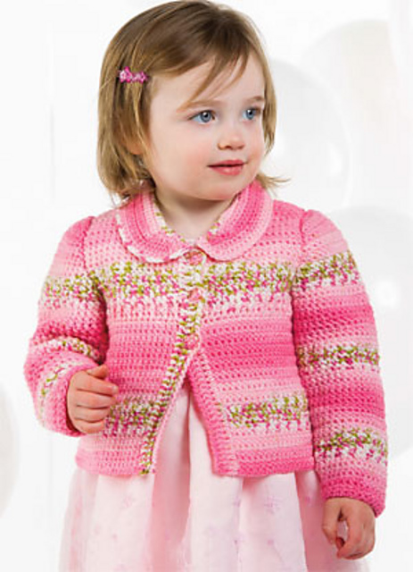 Fleur-de-Lis Baby Sweater