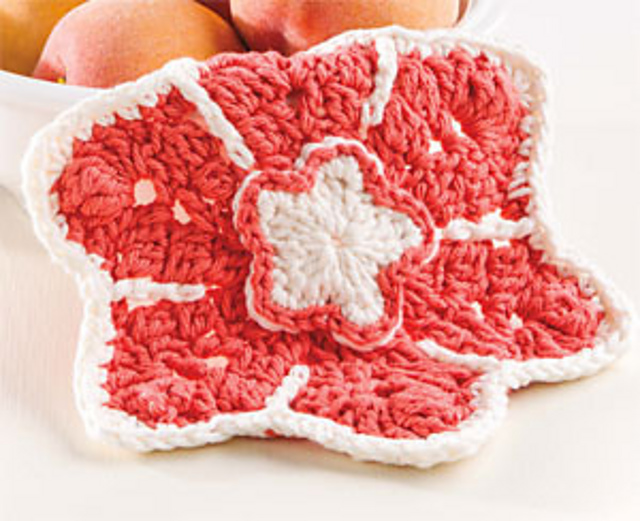 Double-Flower Dishcloth