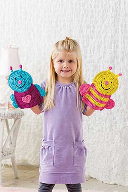 Buggy Puppet Washcloths