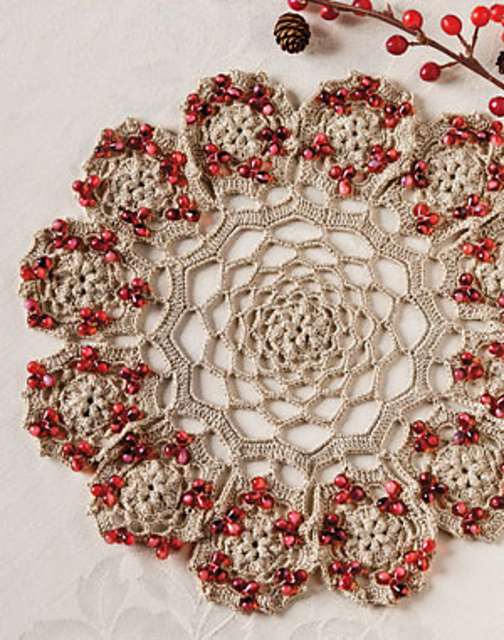 Pomegranate Doily