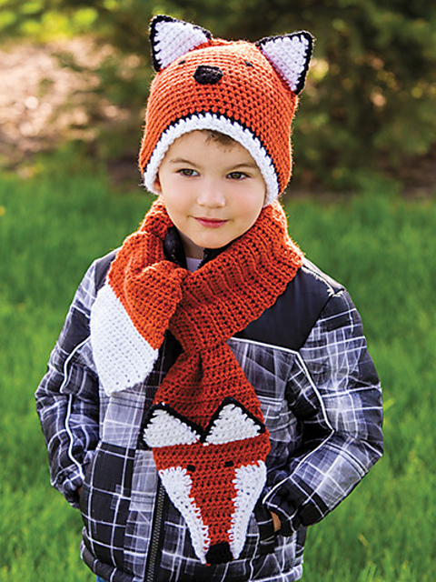 Fox Hat & Scarf Set