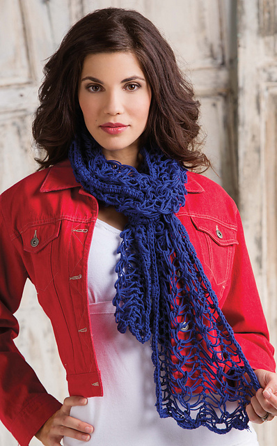 Simply Elegant Hairpin Lace Scarf