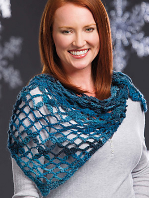 Midnight Triangle Shawlette