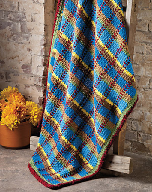 Mad About Plaid Afghan