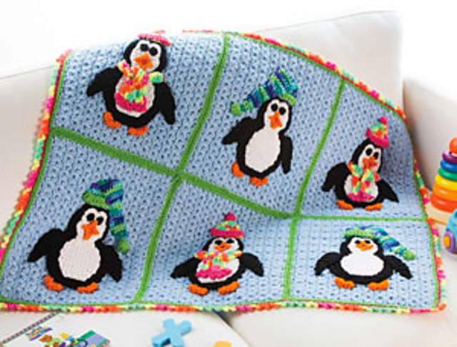 Playful Penguins Blanket