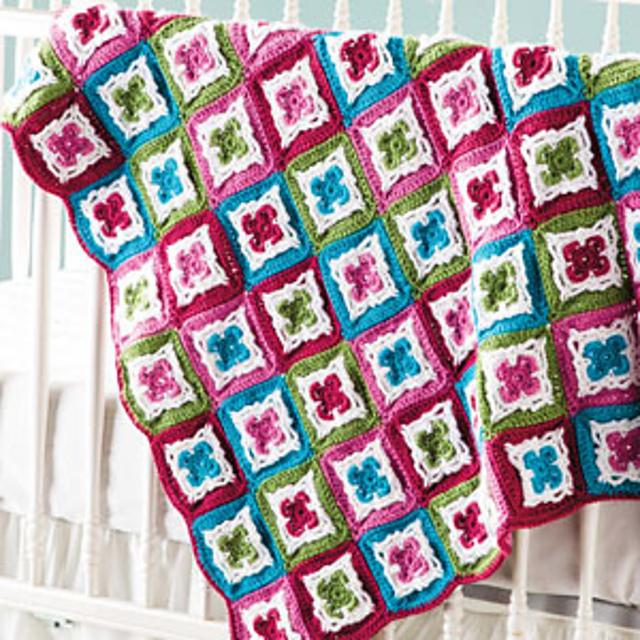 Irish Blossoms Baby Blanket