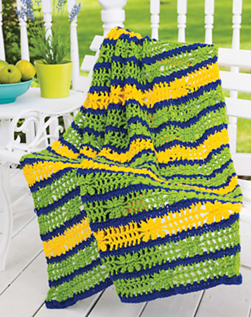 Vibrant Trellis Blanket