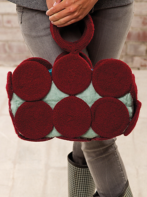 Felted Circle Purse