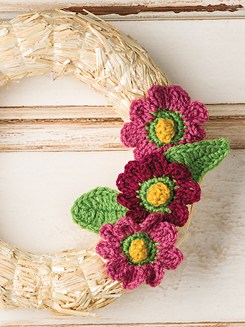 Crochet Flower Wreath