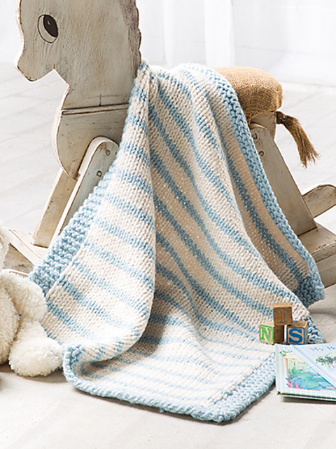 Blue Striped Blanket