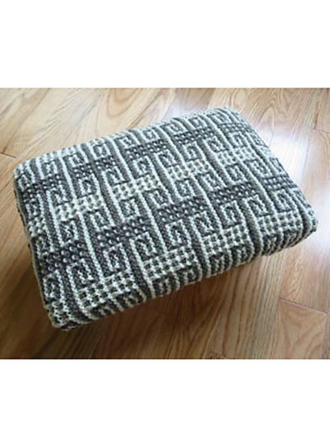 Mosaic Key Footstool Cover
