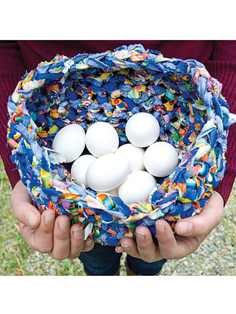 Crocheted Fabric Bowl 