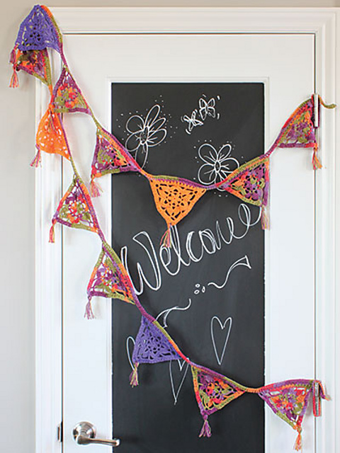 Crocheted Party Banner