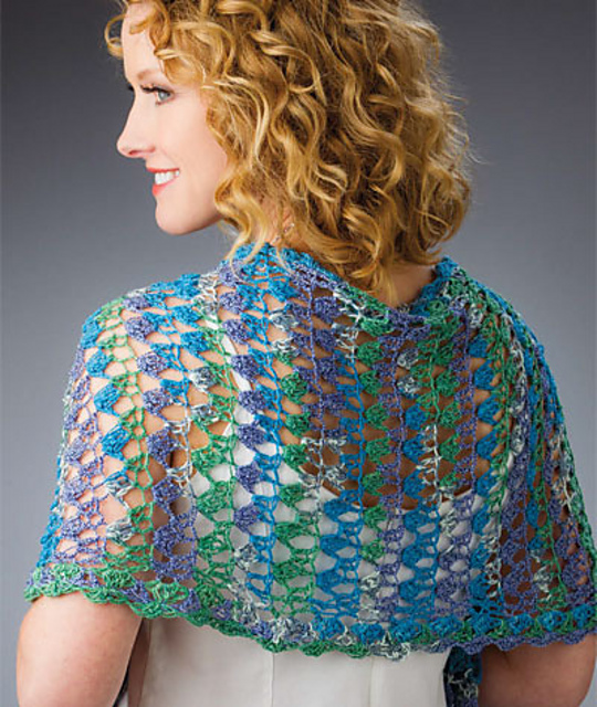 Love Is Blue Shawl