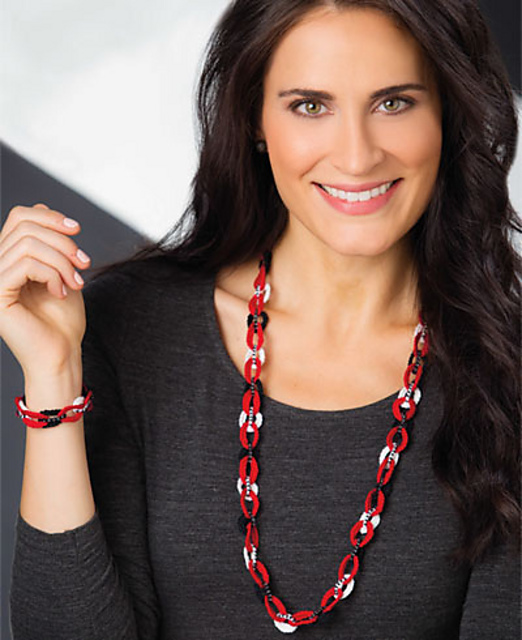 Beaded Buckles Necklace & Bracelet
