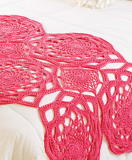 Rose Petals Bed Scarf