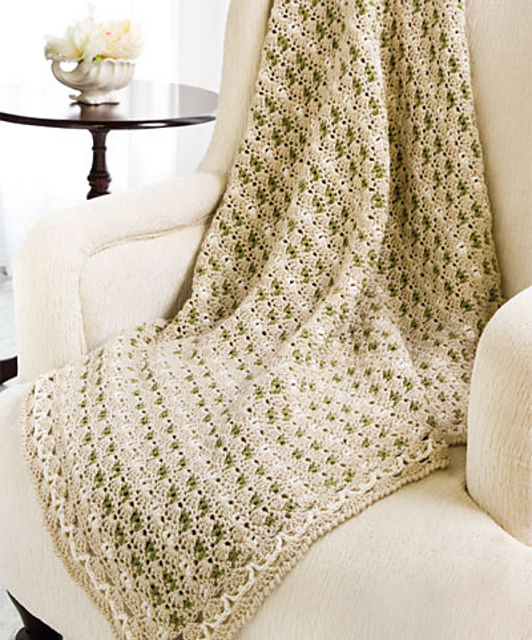 Ravelry Esterbrooke Reversible Lap Robe pattern by Darla J. Fanton