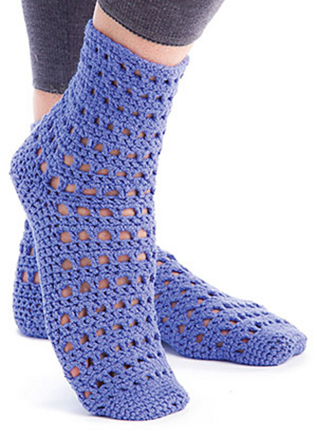 Trellis Lace Socks