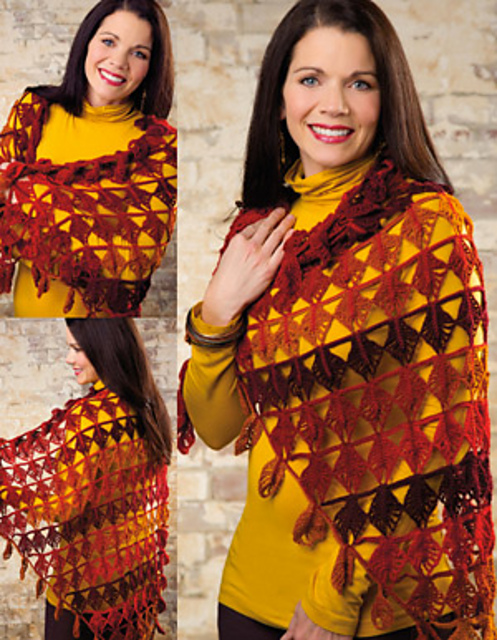 Brilliant Foliage Shawl