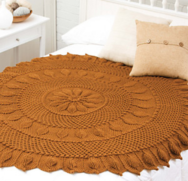 Chestnut Circular Throw